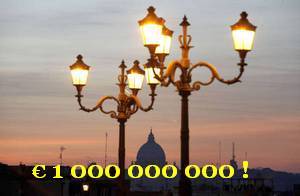 1млрд евро в год на уличное освещение
