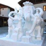 Фестиваль ледяных скульптур в Южном Тироле