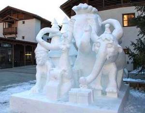 Фестиваль ледяных скульптур в Южном Тироле