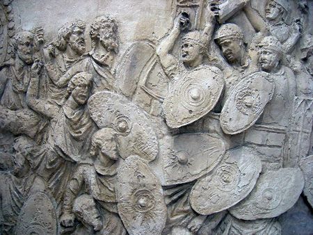 Битва с даками - барельеф на колонне Траяна